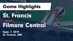 St. Francis  vs Filmore Central Game Highlights - Sept. 7, 2019
