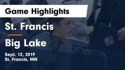 St. Francis  vs Big Lake  Game Highlights - Sept. 12, 2019