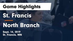 St. Francis  vs North Branch  Game Highlights - Sept. 14, 2019