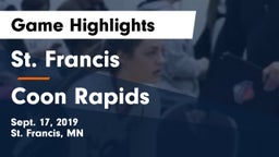 St. Francis  vs Coon Rapids  Game Highlights - Sept. 17, 2019