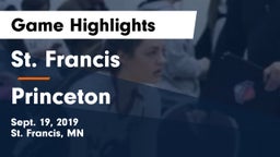 St. Francis  vs Princeton  Game Highlights - Sept. 19, 2019