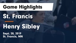 St. Francis  vs Henry Sibley  Game Highlights - Sept. 28, 2019