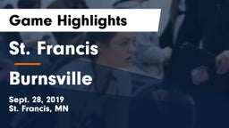St. Francis  vs Burnsville  Game Highlights - Sept. 28, 2019