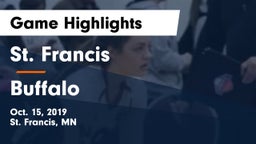 St. Francis  vs Buffalo  Game Highlights - Oct. 15, 2019
