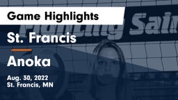 St. Francis  vs Anoka  Game Highlights - Aug. 30, 2022