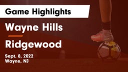 Wayne Hills  vs Ridgewood  Game Highlights - Sept. 8, 2022