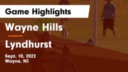 Wayne Hills  vs Lyndhurst  Game Highlights - Sept. 10, 2022
