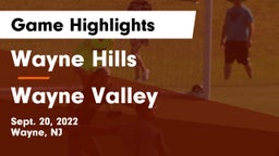 Wayne Hills  vs Wayne Valley  Game Highlights - Sept. 20, 2022