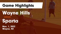 Wayne Hills  vs Sparta  Game Highlights - Nov. 1, 2022