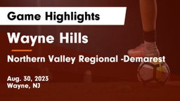 Wayne Hills  vs Northern Valley Regional -Demarest Game Highlights - Aug. 30, 2023