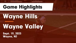 Wayne Hills  vs Wayne Valley  Game Highlights - Sept. 19, 2023