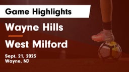 Wayne Hills  vs West Milford  Game Highlights - Sept. 21, 2023