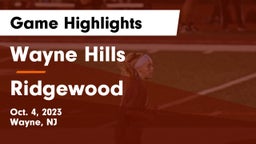 Wayne Hills  vs Ridgewood  Game Highlights - Oct. 4, 2023