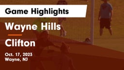 Wayne Hills  vs Clifton  Game Highlights - Oct. 17, 2023