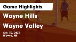Wayne Hills  vs Wayne Valley  Game Highlights - Oct. 30, 2023