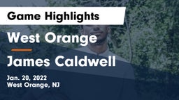 West Orange  vs James Caldwell  Game Highlights - Jan. 20, 2022