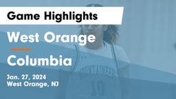 West Orange  vs Columbia  Game Highlights - Jan. 27, 2024