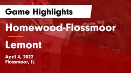 Homewood-Flossmoor  vs Lemont  Game Highlights - April 4, 2022