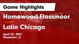 Homewood-Flossmoor  vs Latin Chicago Game Highlights - April 25, 2023