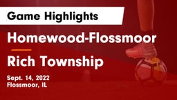 Homewood-Flossmoor  vs Rich Township  Game Highlights - Sept. 14, 2022