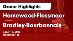 Homewood-Flossmoor  vs Bradley-Bourbonnais  Game Highlights - Sept. 19, 2023