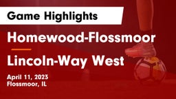 Homewood-Flossmoor  vs Lincoln-Way West  Game Highlights - April 11, 2023