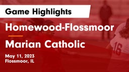 Homewood-Flossmoor  vs Marian Catholic  Game Highlights - May 11, 2023