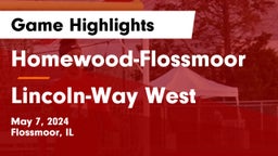 Homewood-Flossmoor  vs Lincoln-Way West  Game Highlights - May 7, 2024
