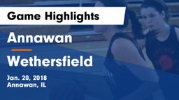 Annawan  vs Wethersfield Game Highlights - Jan. 20, 2018
