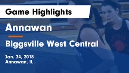 Annawan  vs Biggsville West Central Game Highlights - Jan. 24, 2018