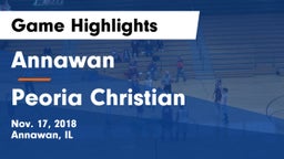 Annawan  vs Peoria Christian Game Highlights - Nov. 17, 2018