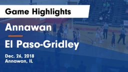 Annawan  vs El Paso-Gridley Game Highlights - Dec. 26, 2018