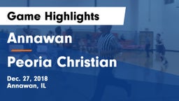 Annawan  vs Peoria Christian Game Highlights - Dec. 27, 2018