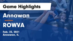 Annawan  vs ROWVA Game Highlights - Feb. 23, 2021