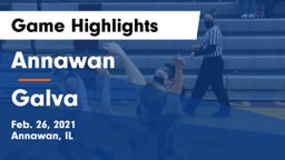 Annawan  vs Galva Game Highlights - Feb. 26, 2021
