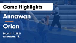 Annawan  vs Orion  Game Highlights - March 1, 2021