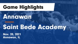 Annawan  vs Saint Bede Academy Game Highlights - Nov. 20, 2021