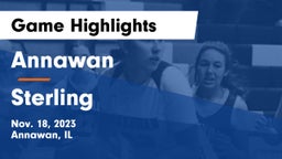 Annawan  vs Sterling Game Highlights - Nov. 18, 2023