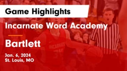 Incarnate Word Academy vs Bartlett  Game Highlights - Jan. 6, 2024