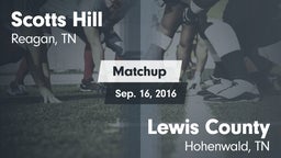 Matchup: Scotts Hill High vs. Lewis County  2016