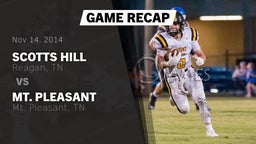 Recap: Scotts Hill  vs. Mt. Pleasant  2014