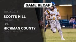 Recap: Scotts Hill  vs. Hickman County  2016