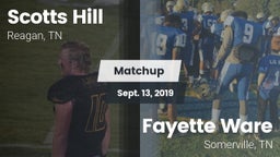 Matchup: Scotts Hill High vs. Fayette Ware  2019