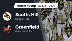 Recap: Scotts Hill  vs. Greenfield  2020