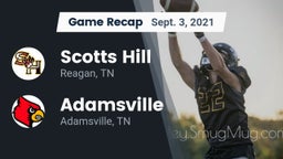 Recap: Scotts Hill  vs. Adamsville  2021