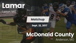 Matchup: Lamar  vs. McDonald County  2016
