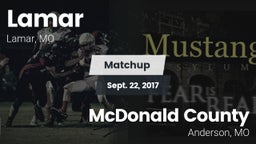 Matchup: Lamar  vs. McDonald County  2017