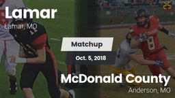 Matchup: Lamar  vs. McDonald County  2018