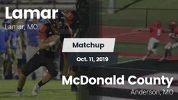 Matchup: Lamar  vs. McDonald County  2019