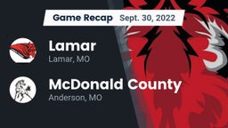 Recap: Lamar  vs. McDonald County  2022